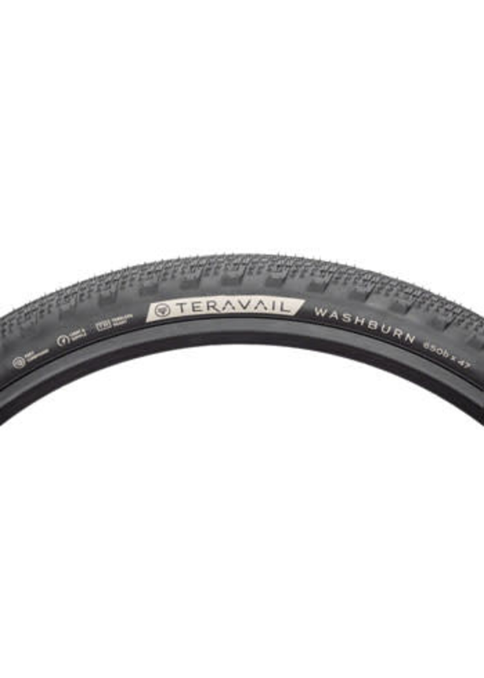 Teravail Pneu Teravail Washburn, Léger et Souple, Flancs Noirs, 650B X 47mm - 47-584