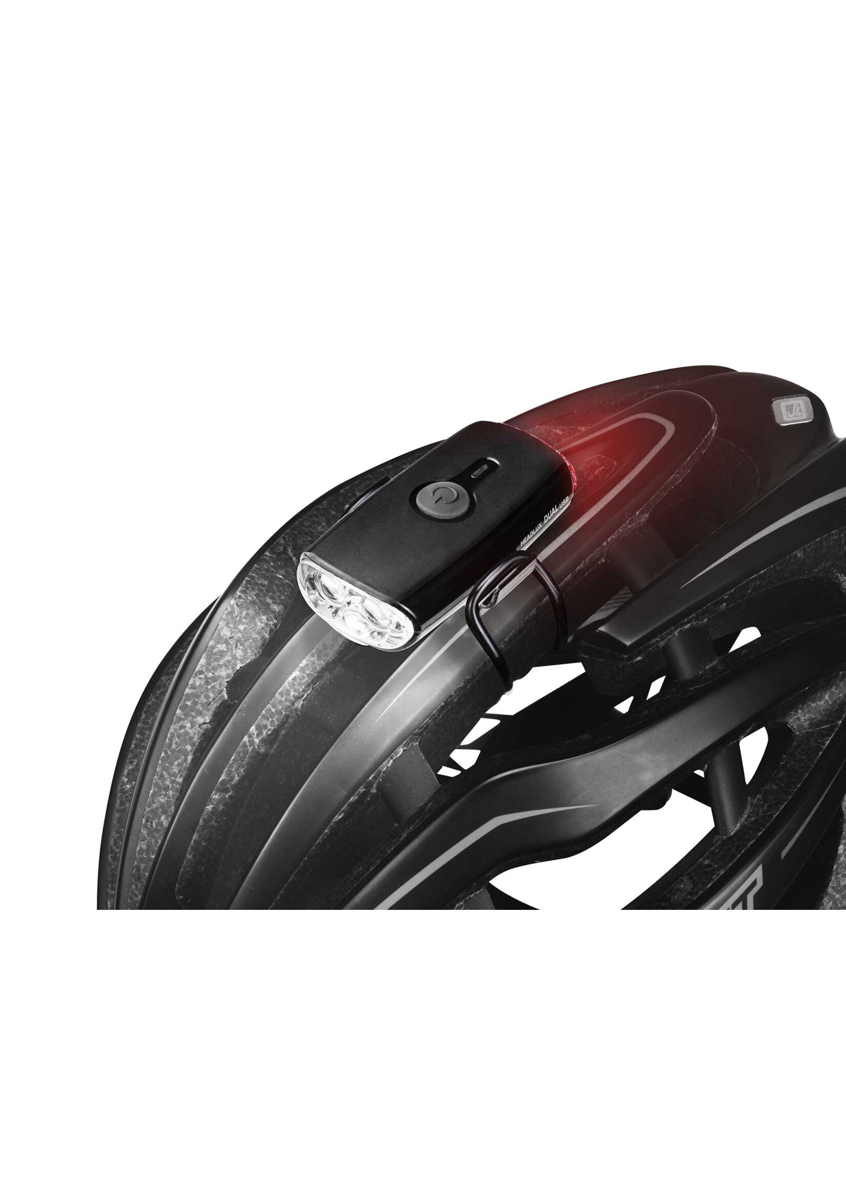 Topeak Lumière Double Av/Arr Topeak Headlux Dual USB pour montage sur casque