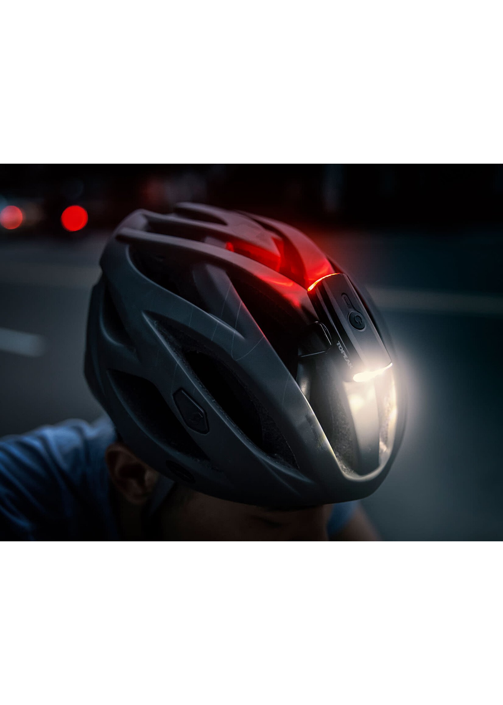 Topeak Lumière Double Av/Arr Topeak Headlux Dual USB pour montage sur casque