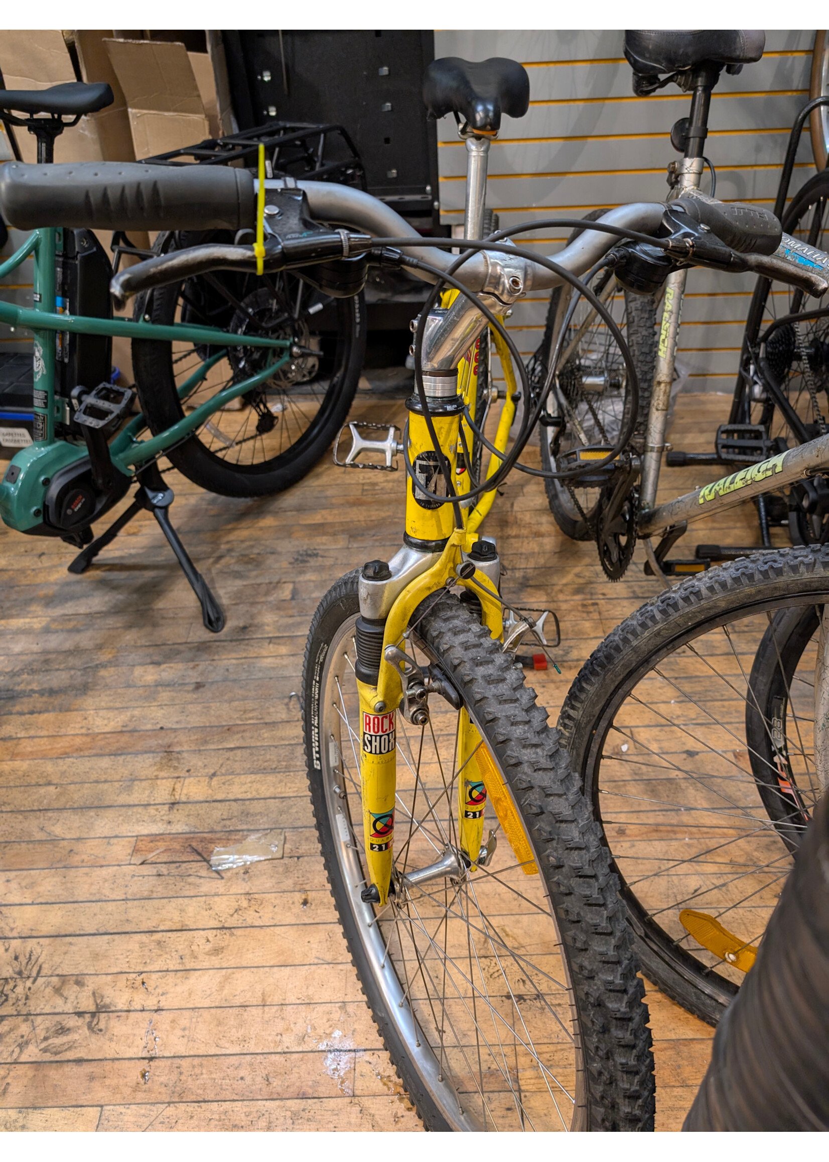 Gros Vélo Vélo Usagé Trek 8000 ZX, Jaune, Moyen