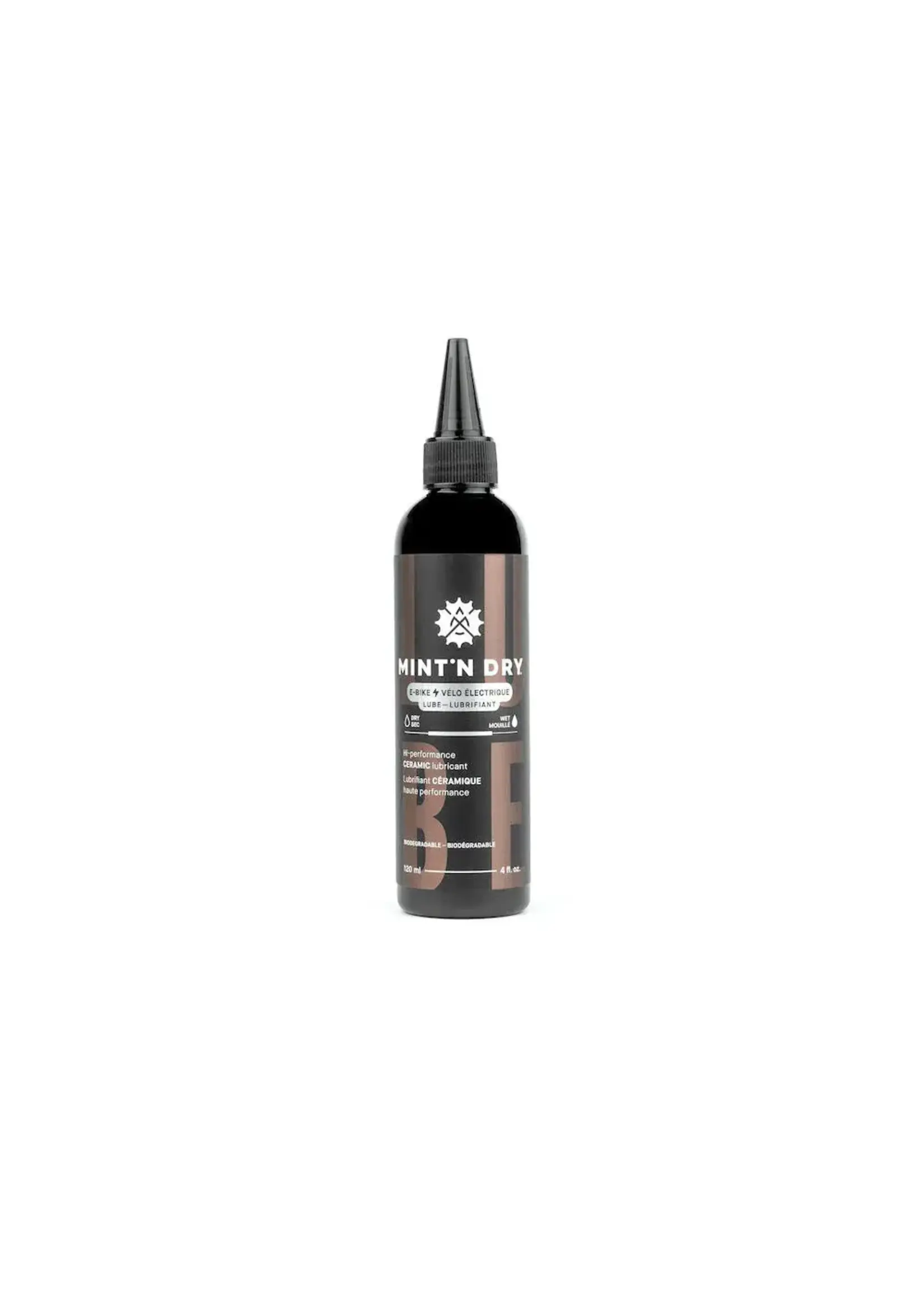 Mint'n Dry Lubrifiant à Chaîne Mint N' Dry  pour Vélo Électrique, 120 ml