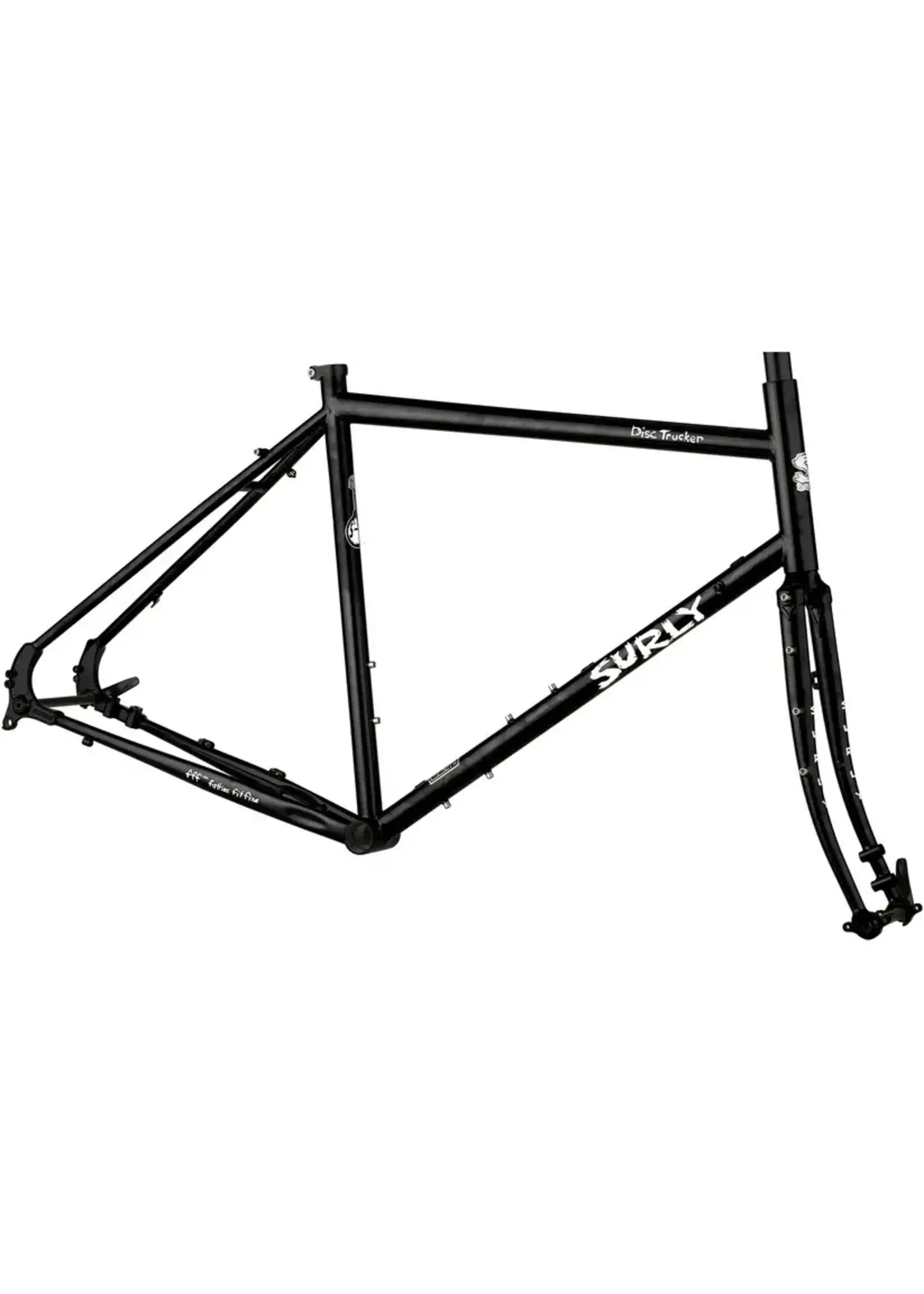 Surly Cadre Surly Disc Trucker 26", Noir Haute-Visibilité, 42cm