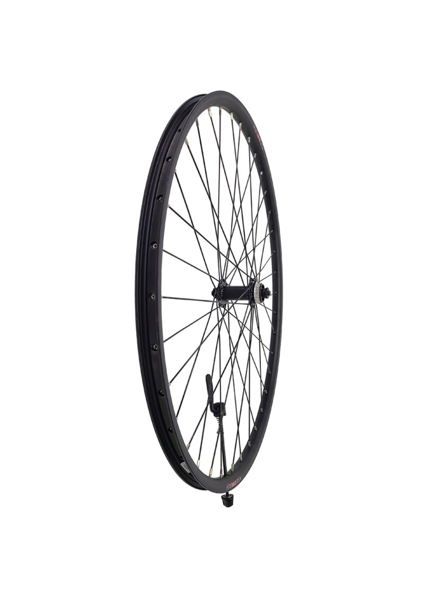 Damco Roue Avant 700C/29", Jante Damco Disque, Moyeu Shimano HB-RM65, 36 Rayons Inox noirs