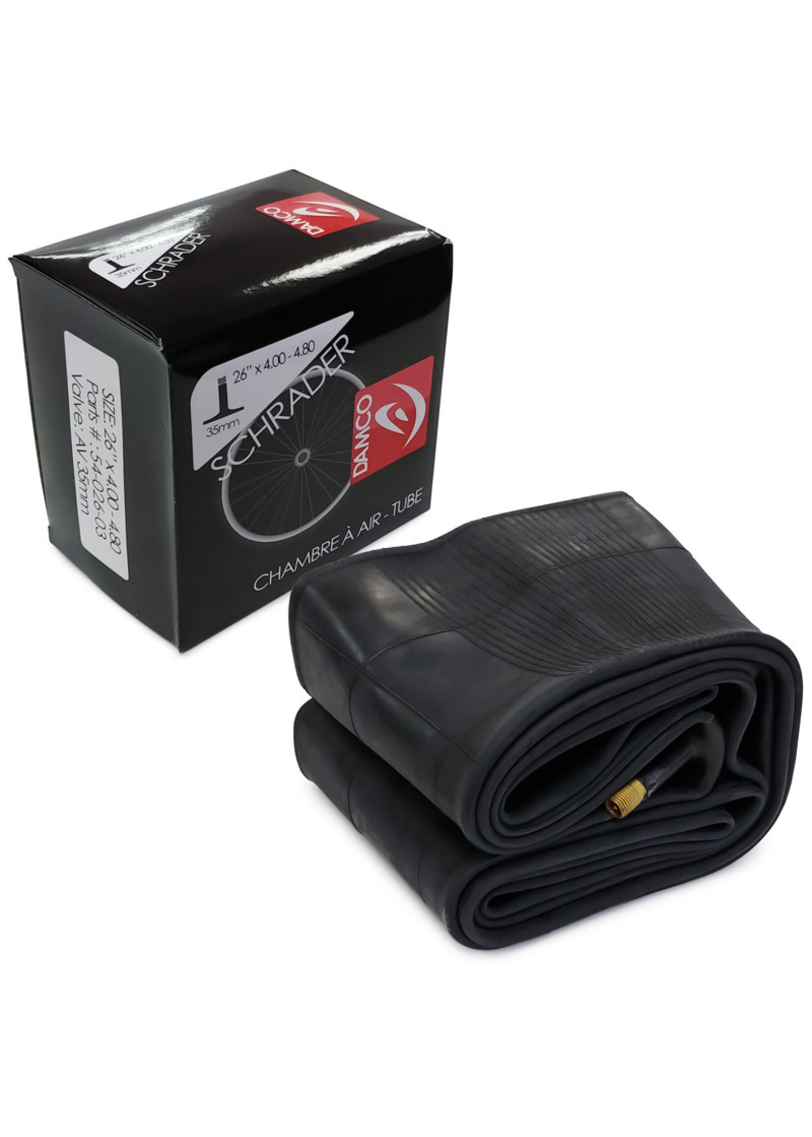 Damco Chambre à air Damco 26" X 4.00"-4.80", Valve Shrader