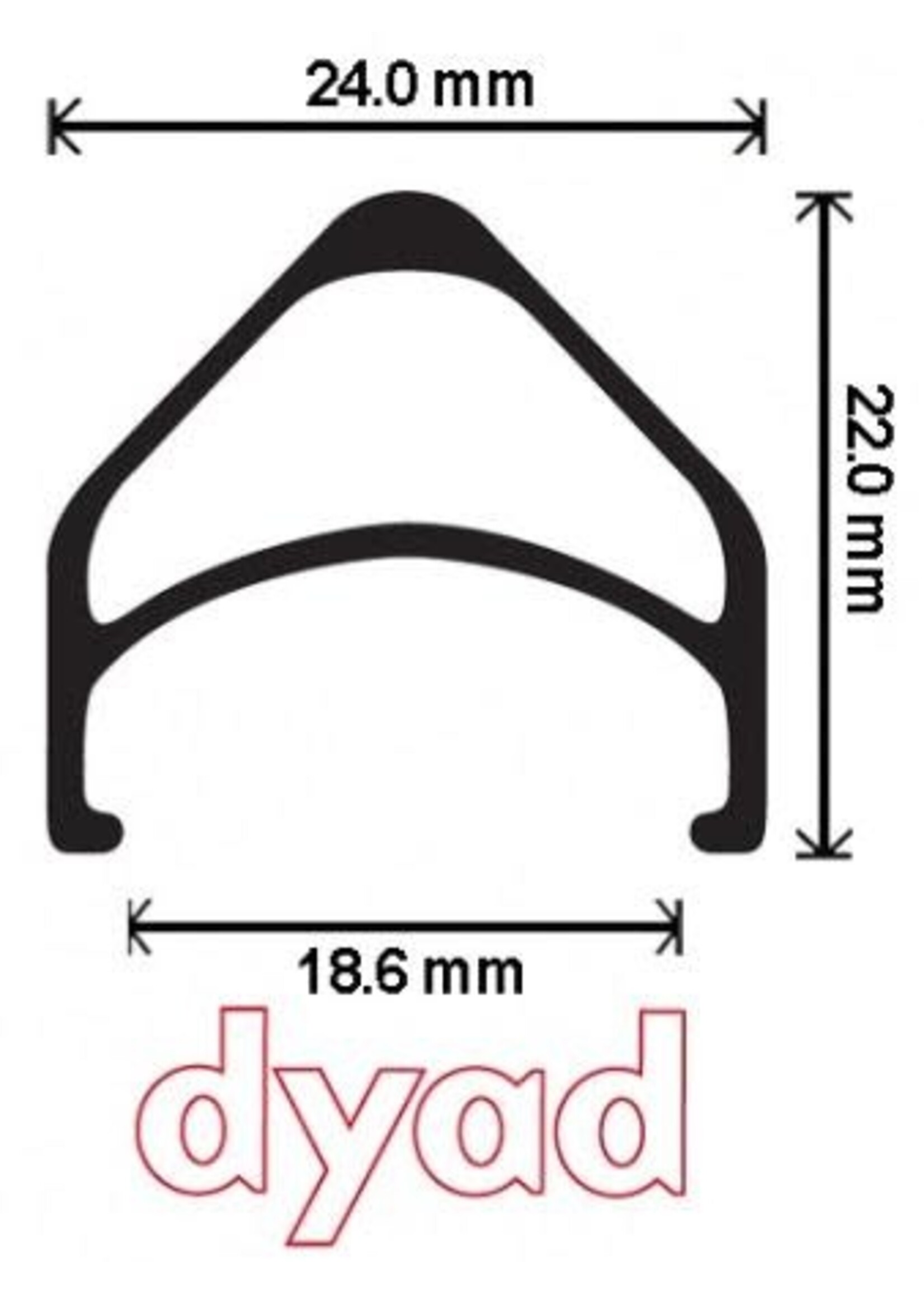 Velocity Jante Velocity Dyad 700C, 36T, Surfaces Machinées, Argent