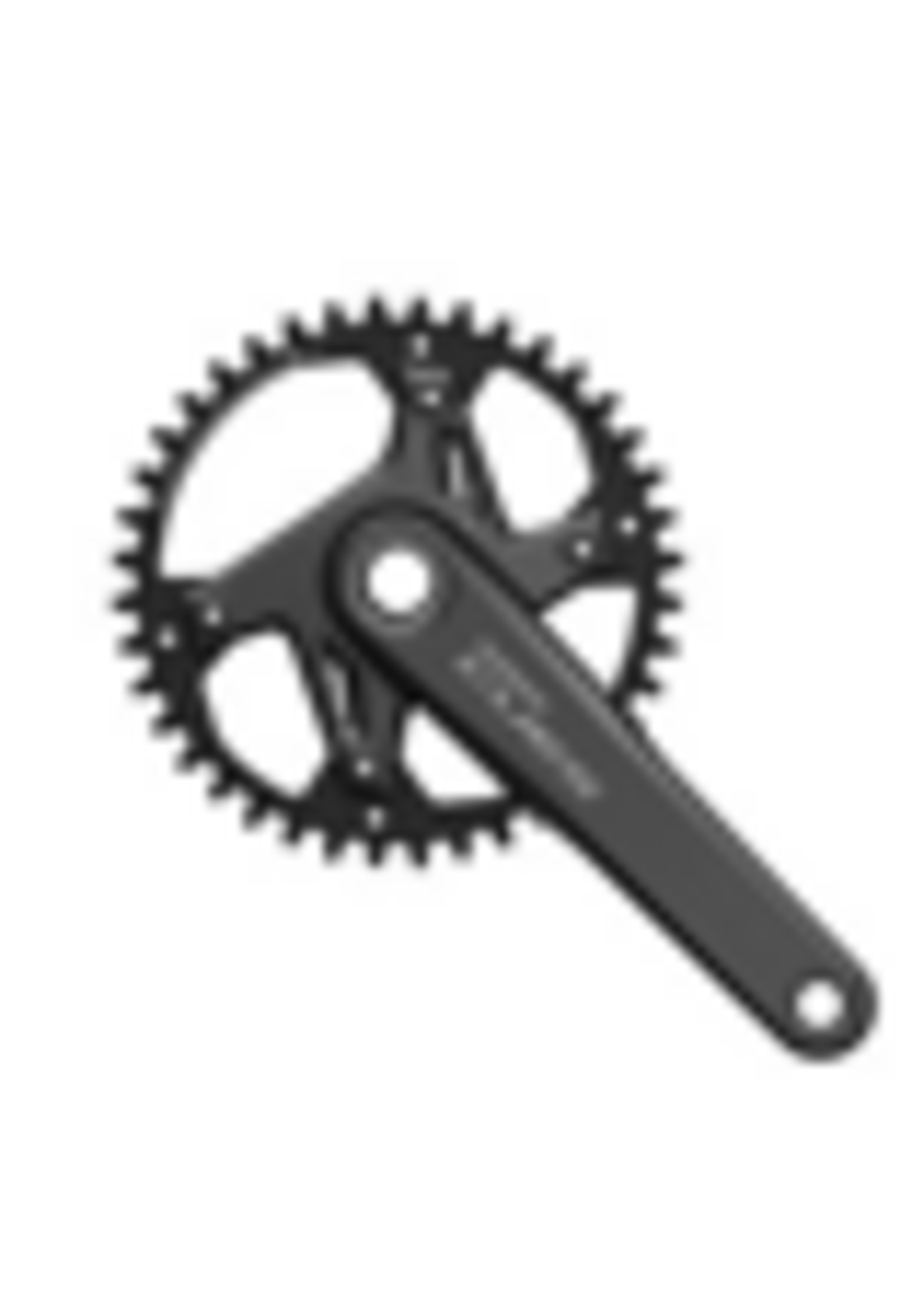 Shimano Pédalier, FC-U6030-1, CUES, FOR REAR 9/10/11-SPEED, 2-PCS FC, 170MM, 40T W/O CG, W/O BB PARTS ONE