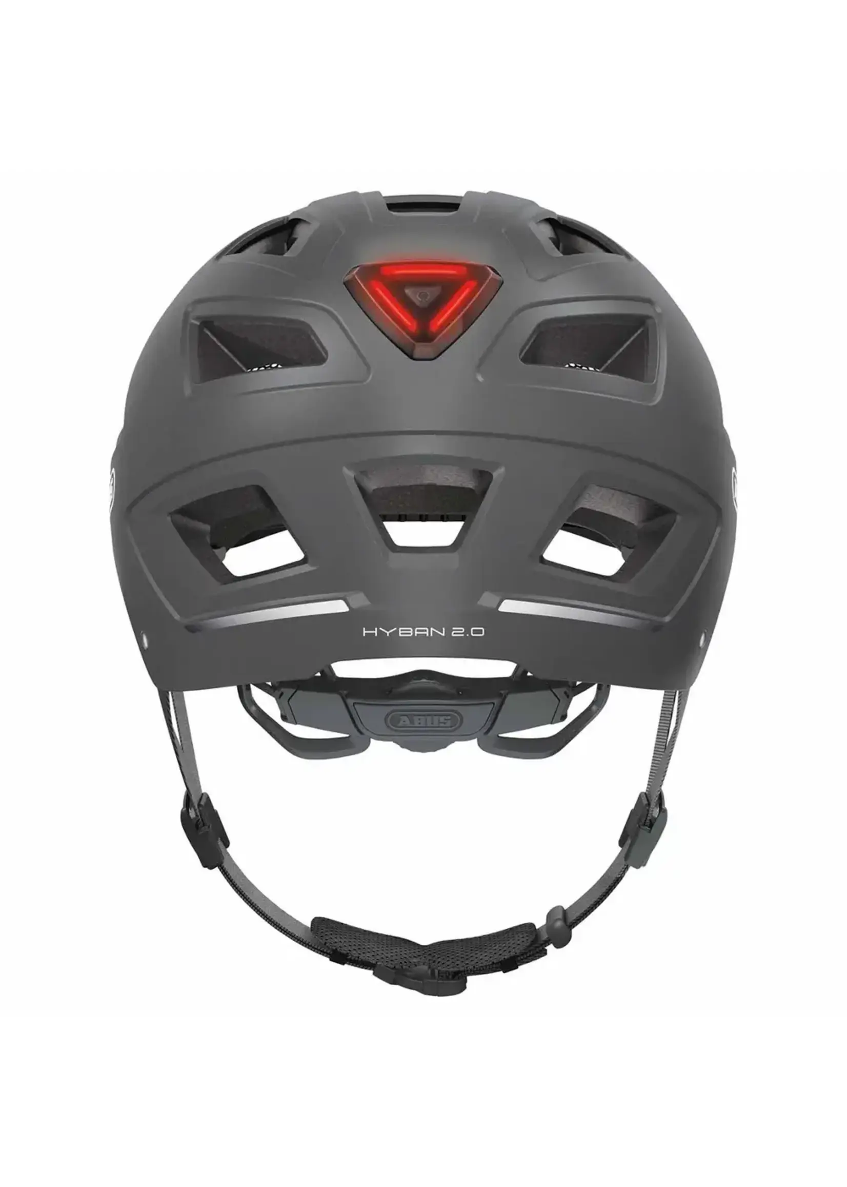 Abus Casque Abus Hyban 2.0, Gris Titane, Moyen 52 à 58 cm