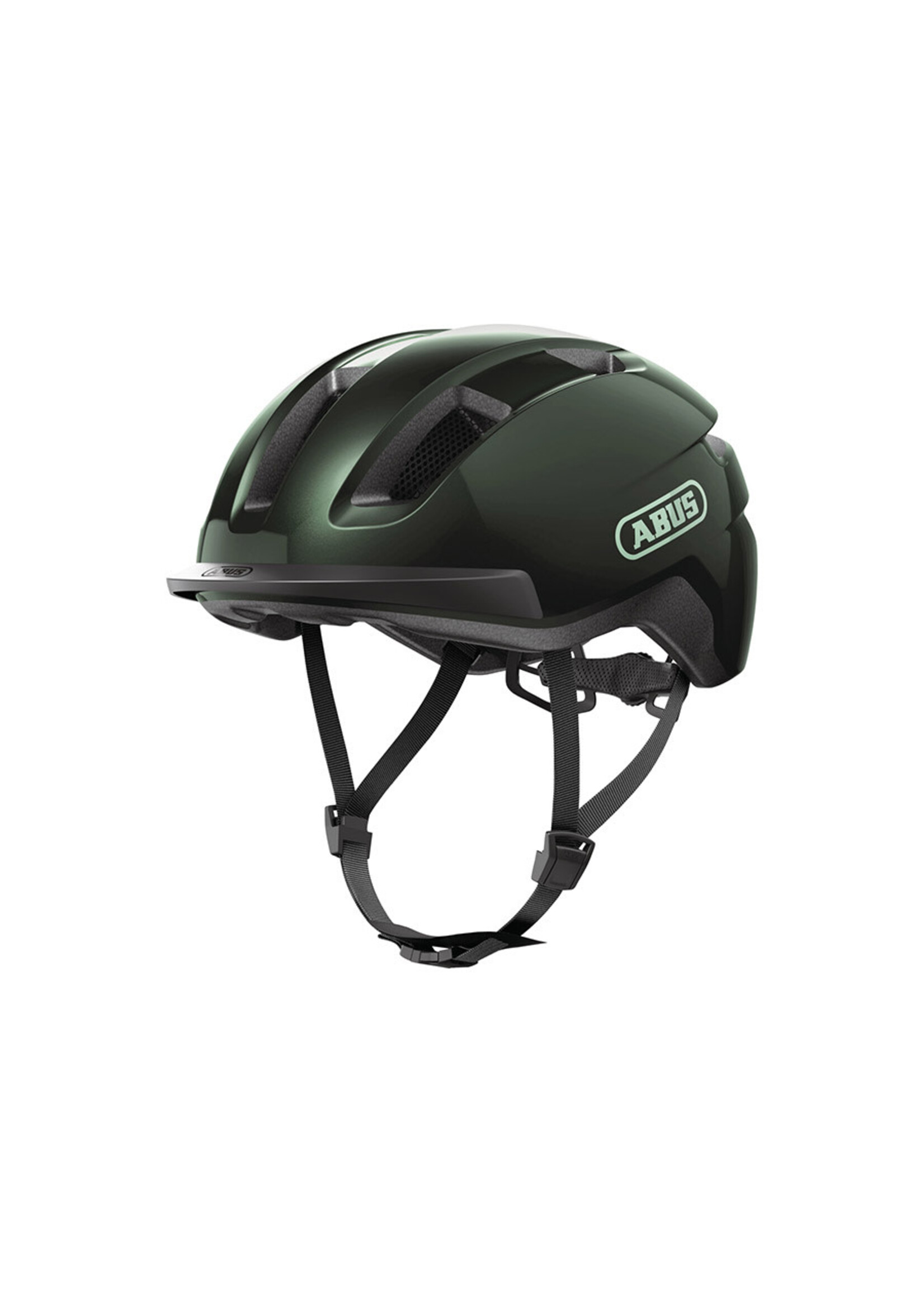 Abus Casque pour VAE Abus PURL-Y, Vert Mousse, Moyen 54 à 58cm
