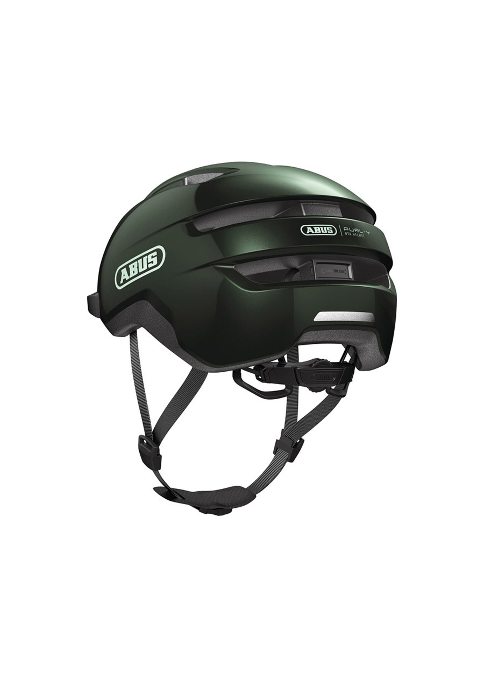Abus Casque pour VAE Abus PURL-Y, Vert Mousse, Moyen 54 à 58cm