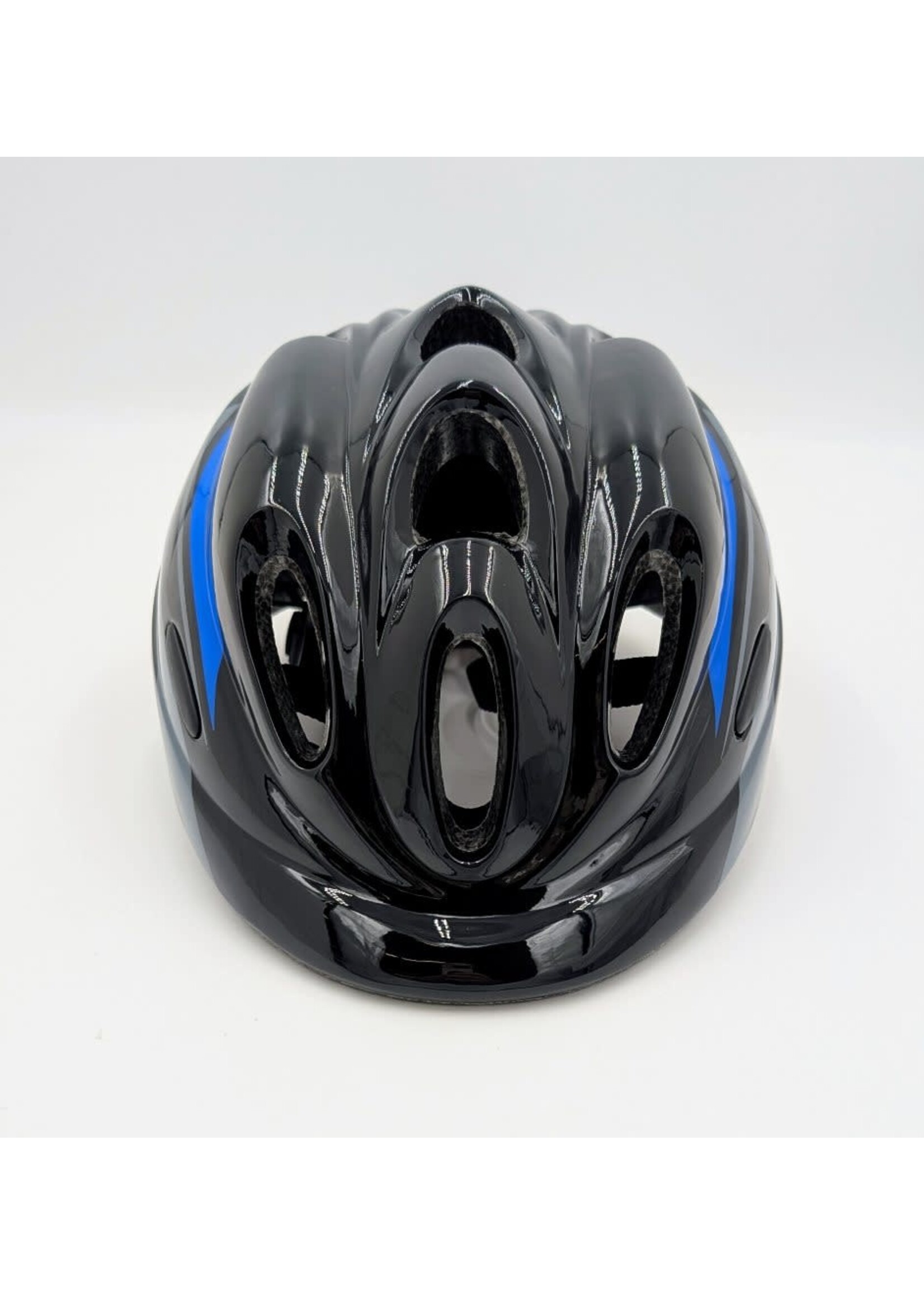 Babac Casque pour Enfant Barracuda 2.0 Noir/Bleu, Moyen 52 à 56cm
