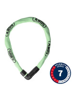 Abus Abus, Tresor 6807C, Cadenas à chaîne, Combinaison, 7mm, 110cm, 3.6', Vert Sauge