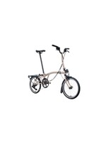 Brompton Vélo Pliable Brompton C-Line Explore 12 Mid, avec porte-bagage arrière, Sable de Dunes