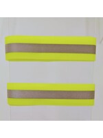 Paire de Serre-Pantalons Velcro, Jaunes
