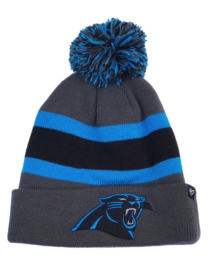 47 BRAND CAROLINA PANTHERS BREAKAWAY CUFF KNIT