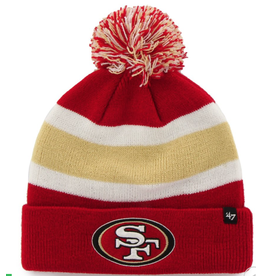 47 BRAND SAN FRANCISCO 49ERS BREAKAWAY CUFF KNIT