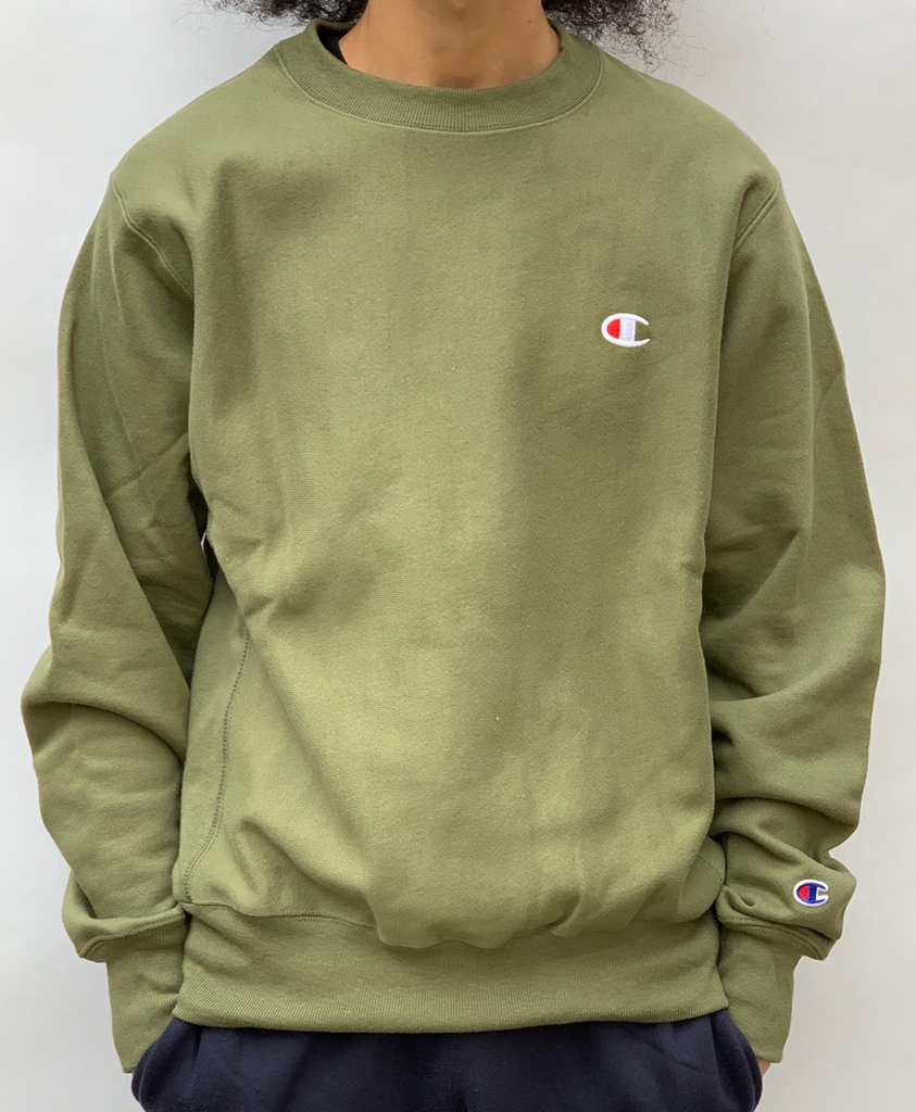 Cargo Olive Champion Life® Men's Reverse Crew - Selfmade Boutique