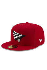 PAPER PLANES BY ROC NATION CRIMSON CROWN FITTED