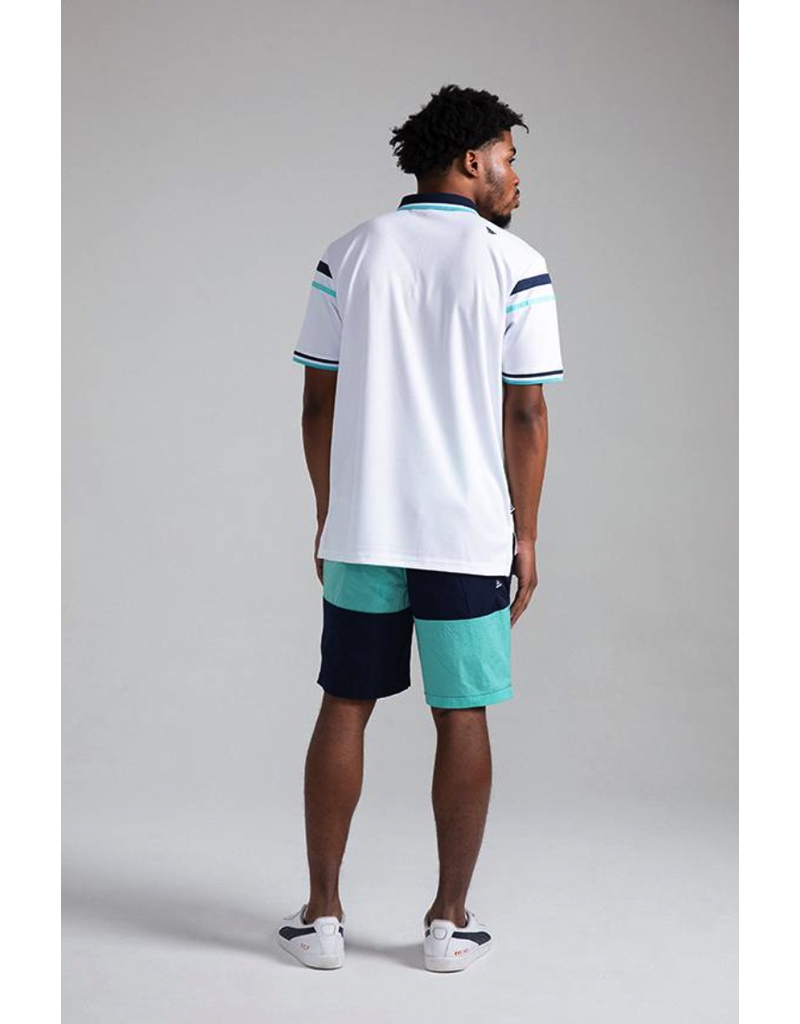 PAPER PLANES BY ROC NATION Teal Wind Surfer Shorts