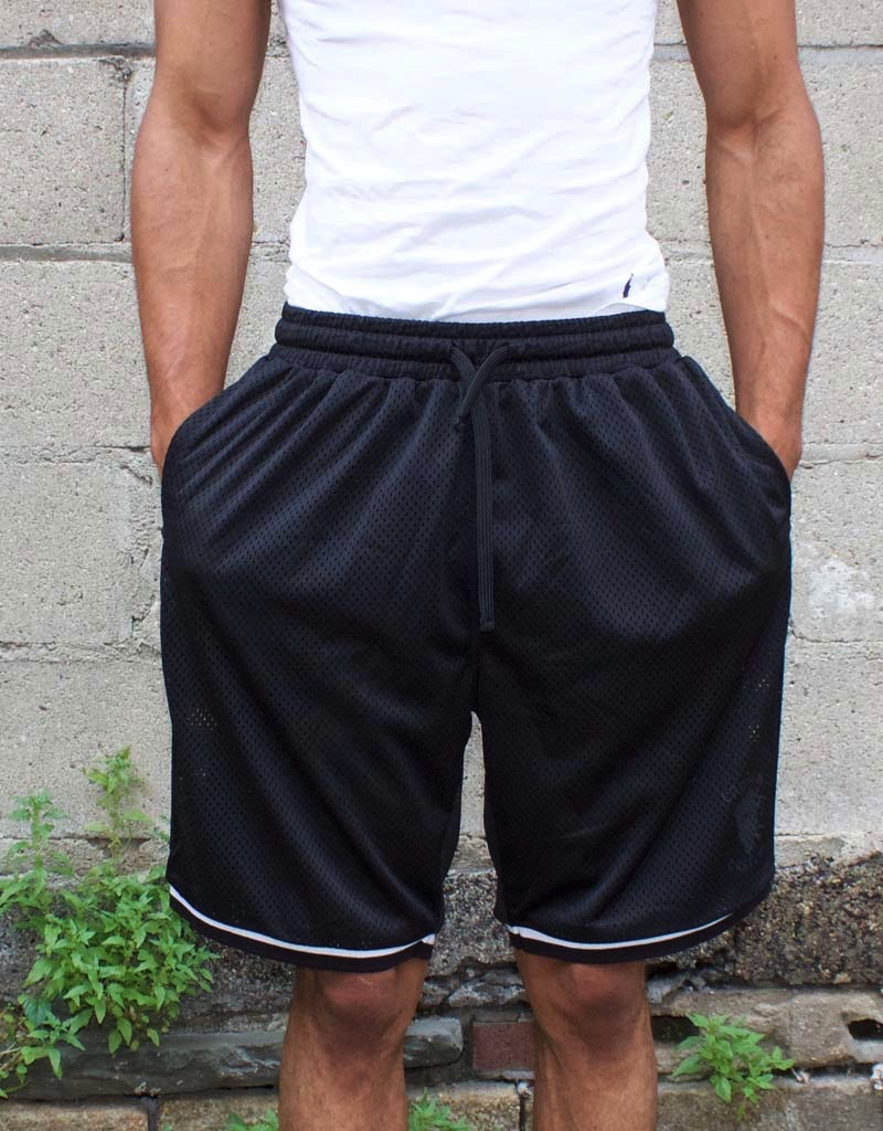 CROOKS & CASTLES CRYPTIC MEDUSA BASKETBALL SHORTS