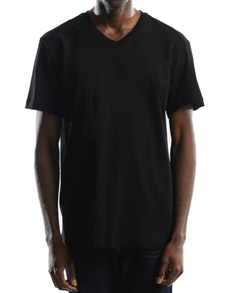 CITY LAB BLACK PREMIUM V NECK T SHIRT