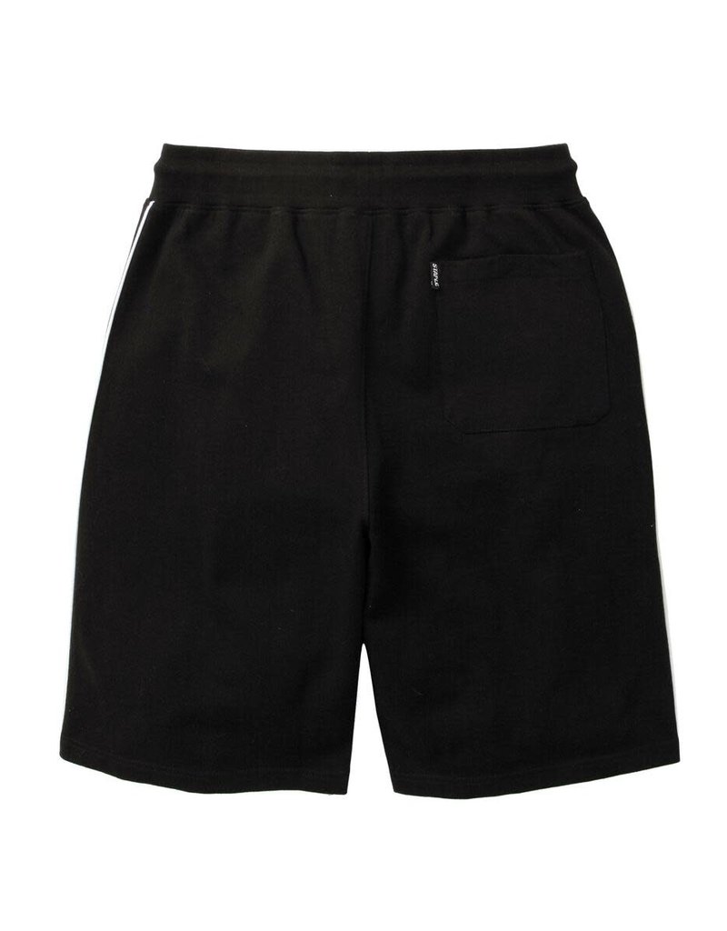 STAPLE BLACK PIPED SWEATSHORT