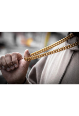 GOLDEN GILT 14MM CUBAN LINK