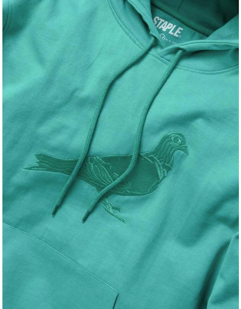 STAPLE EMERALD GARMENT WASH PIGEON HOODIE