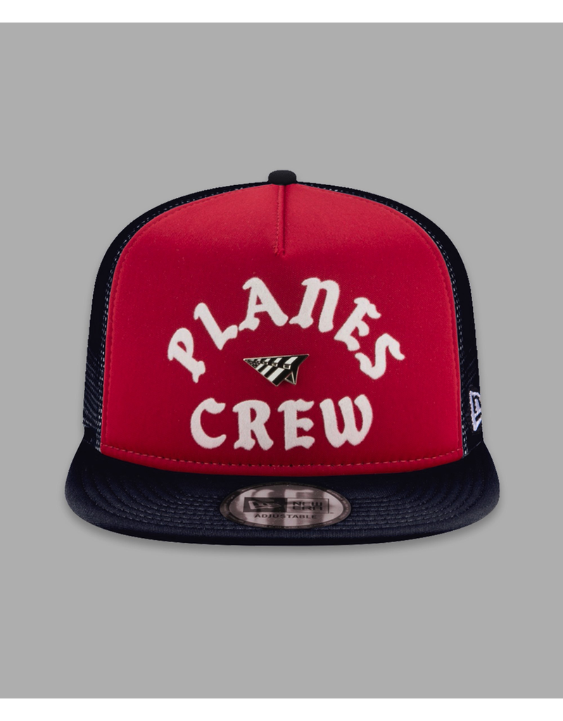 PAPER PLANES BY ROC NATION RED NAVY PLANES CREW TRUCKER TWO TONE OLD SCHOOL SNAPBACK