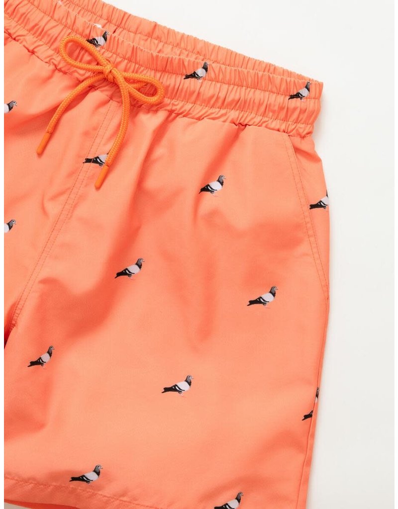 STAPLE PEACH ALL OVER PIGEON NYLON SHORTS