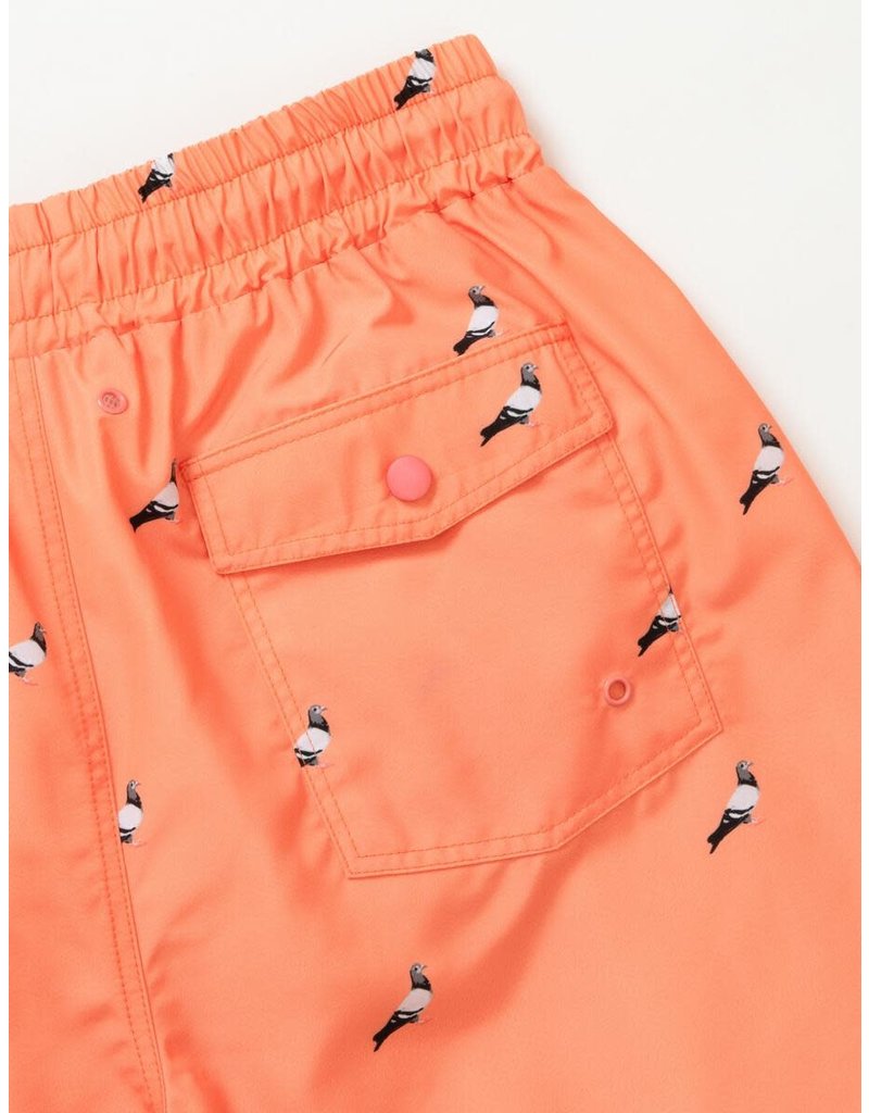 STAPLE PEACH ALL OVER PIGEON NYLON SHORTS