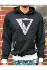 Vie + Riche IMAGE LOGO ZIPPERED POCKET HOODY