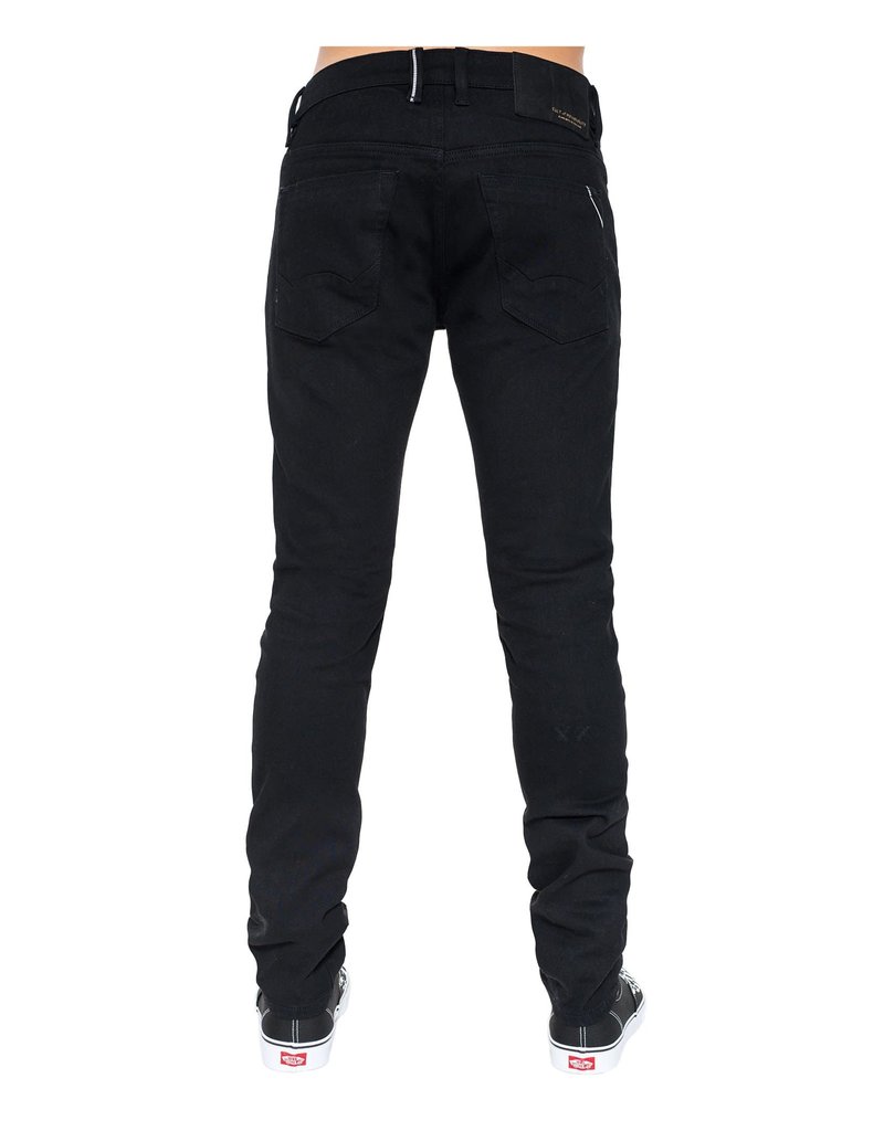 CULT OF INDIVIDUALITY ROCKER SLIM DENIM JEANS IN BLACK