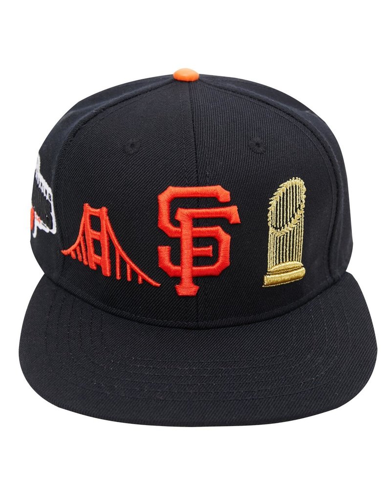 PRO STANDARD SAN FRANCISCO GIANTS CITY DOUBLE FRONT LOGO SNAPBACK HAT