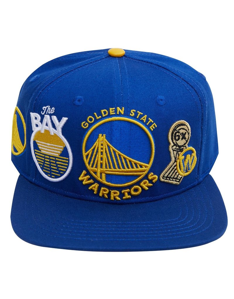 PRO STANDARD GOLDEN STATE WARRIORS CITY DOUBLE FRONT LOGO SNAPBACK HAT