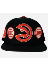 PRO STANDARD ATLANTA HAWKS CITY DOUBLE FRONT LOGO SNAPBACK HAT
