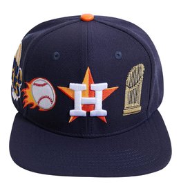 PRO STANDARD HOUSTON ASTROS CITY DOUBLE FRONT LOGO SNAPBACK HAT