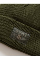 STAPLE OLIVE PATCH BEANIE