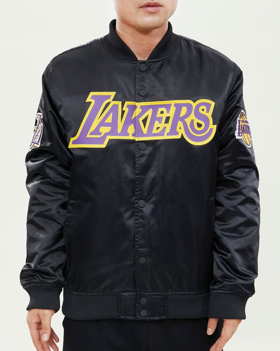 LOS ANGELES LAKERS WORDMARK SATIN JACKET