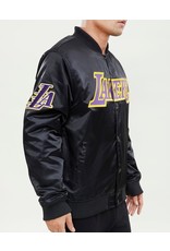 PRO STANDARD LOS ANGELES LAKERS WORDMARK SATIN JACKET