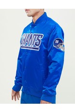 PRO STANDARD NEW YORK GIANTS WORDMARK SATIN JACKET