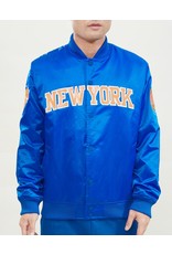PRO STANDARD NEW YORK KNICKS WORDMARK SATIN JACKET