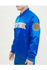 PRO STANDARD NEW YORK KNICKS WORDMARK SATIN JACKET