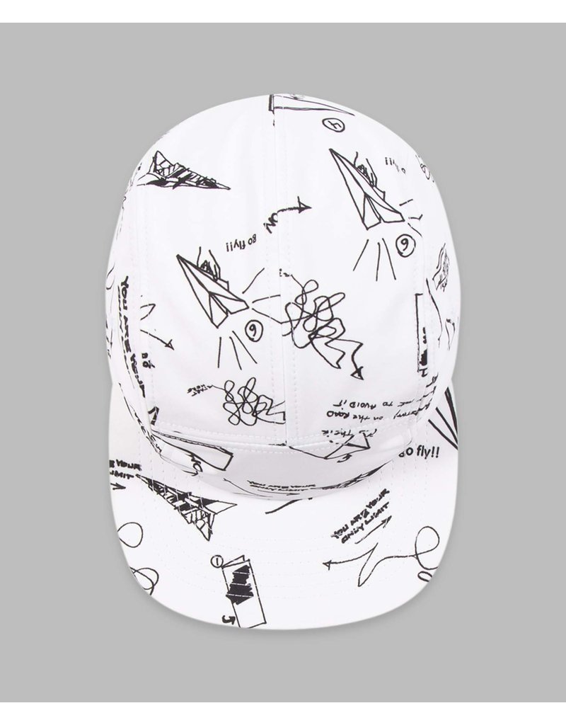 PAPER PLANES BY ROC NATION SKETCH 5 PANEL CAMPER HAT