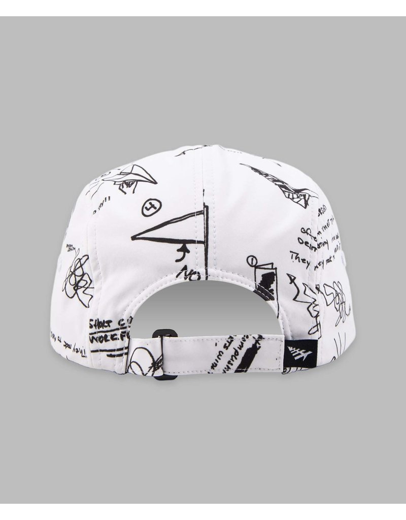 PAPER PLANES BY ROC NATION SKETCH 5 PANEL CAMPER HAT