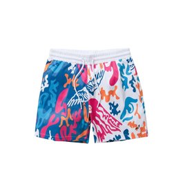 STAPLE ALL OVER PRINT SWIM SHORT