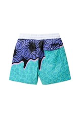STAPLE ALL OVER PRINT SWIM SHORT