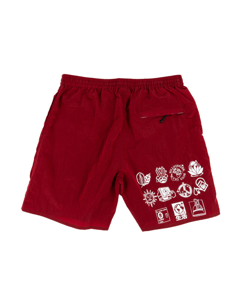 BILLIONAIRE BOYS CLUB RED DIGITAL THERAPY SHORT