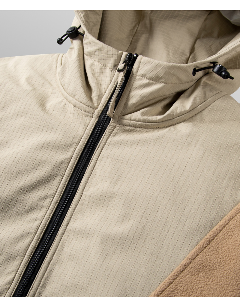 PAPER PLANES BY ROC NATION HYBRID BONDED POLAR FLEECE ANORAK