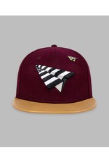 PAPER PLANES BY ROC NATION ORIGINAL CROWN MELTON WOOL & LEATHER STRAPBACK HAT