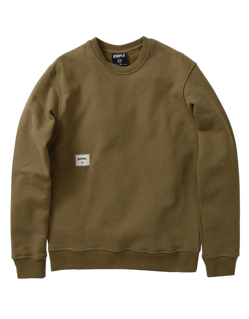STAPLE OLIVE LABEL CREWNECK